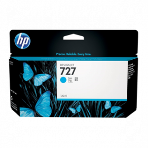 HP 727 130-ML CYAN DESIGNJET INK CARTRIDGEHP DESIGNJET T1500/T2500/T920 – Image 1