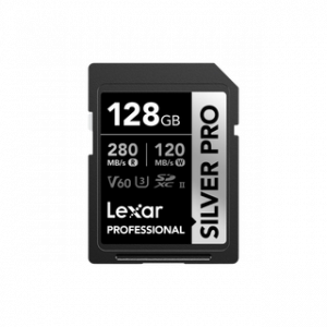 LEXAR CARTE SD SD SILVER PRO 128GB PROFESSIONAL SILVER PRO SDXC™ UHS-II CARD,UP
TO 280MB/S READ, 12M – Image 1