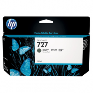 HP 727 130-ML MATTE BLACK DESIGNJET INK CARTRIDGEHP DESIGNJET T1500/T2500/T920 – Image 1