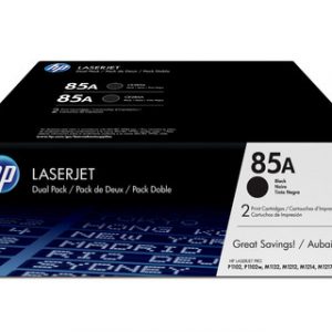 HP 85A 2-PACK BLACK ORIGINAL LASERJET TONER CARTRHP LJ P1102/M1132/M1212/M1214/M1217 BLACK – Image 1