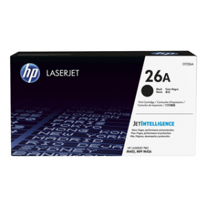 HP 26A BLACK ORIGINAL LASERJET TONER CARTRIDGEHP CLJ M402/M426 MFP BLACK CRTG – Image 1