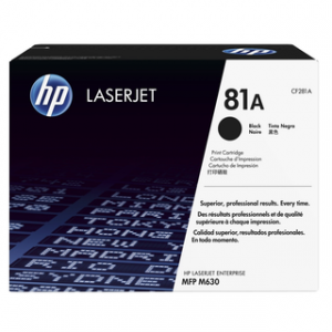 HP 81A BLACK ORIGINAL LASERJET TONER CARTRIDGEHP LJ M604/M605/M606/M630 MFP/M625
MFP BLACK CRTG – Image 1