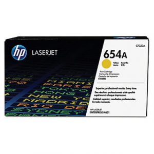 HP 654A YELLOW ORIGINAL LASERJET TONER CARTRIDGEHP CLJ M651 YELLOW CRTG – Image 1