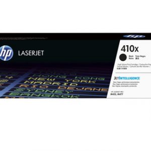 HP 410X HIGH YIELD BLACK ORIGINAL LASERJET TONER CHP CLJ M452/MFP M377/MFP M477
BLACK CRTG – Image 1