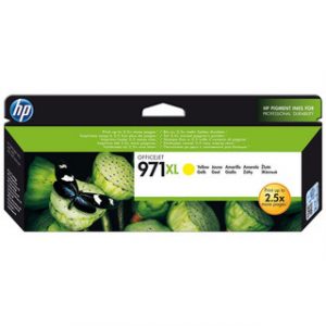 HP 971XL HIGH YIELD YELLOW ORIGINAL INK CARTRIDGEHP OFFICEJET PRO
X451/X476/X551/X576 – Image 1