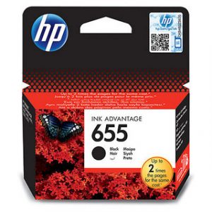 HP 655 BLACK ORIGINAL INK ADVANTAGE CARTRIDGEDESKJET 3525/4615/4625/5525/6525 – Image 1