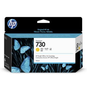 HP 730 130-ML YELLOW DESIGNJET INK CARTRIDGE – Image 1