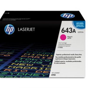 HP 643A MAGENTA ORIGINAL LASERJET TONER CARTRIDGEHP CLJ 4700 MAGENTA CRTG – Image 1