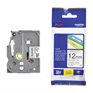 BROTHER RUBAN NOIR - BLANC 12MM – Image 1