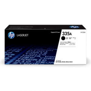 HP 335A BLACK ORIGINAL LASERJET TONER CARTRIDGE 7 400 PAGES POUR MFP M438 M442
M443 3 MOIS – Image 1