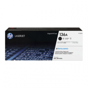 HP 136A BLACK ORIGINAL LASERJET TONER CARTRIDGE 1150 PAGES POUR M211 M236 3 MOIS – Image 1