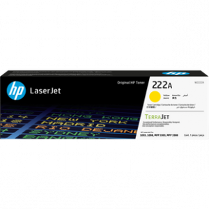 HP 222A YELLOW ORIGINAL LASERJ TONER 1200 PAGES FOR CLJ PRO 3203DW CLJ PRO MFP 3303FDN 3303FDW 3M – Image 1