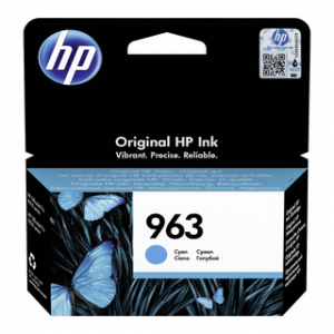 HP 963 CYAN ORIGINAL INK CARTRIDGE POUR OJ9010/9013/9020 – Image 1