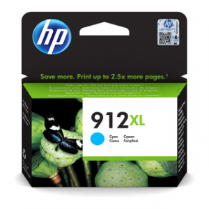 HP 912XL HIGH YIELD CYAN ORIGINAL INK CARTRIDGE POUR OJ 8023 – Image 1