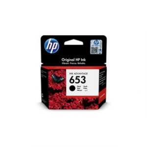 HP 653 BLACK ORIGINAL INK ADVANTAGE CARTRIDGE POUR DJ IA 6075 6475 – Image 1