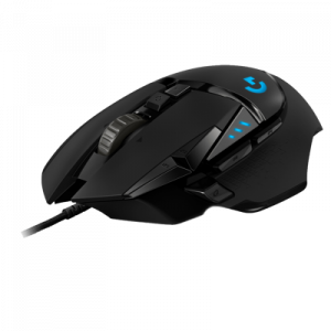 LOGITECH G502 CORDED GAMING MOUSE - HERO - BLACK - USB - EWR2 – Image 1
