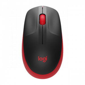 LOGITECH M190 FULL-SIZE WIRELESS MOUSE - RED - EMEA 12M – Image 1