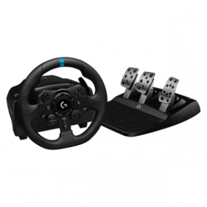 LOGITECH G923 RACING WHEEL AND PEDALS - PC/PS - BLACK - USB – Image 1