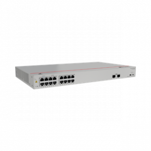 HUAWEI S110-16LP2SR (16*10/100/1000BASE-T PORTS, 2*GE SFP PORTS, POE+, AC POWER) – Image 1