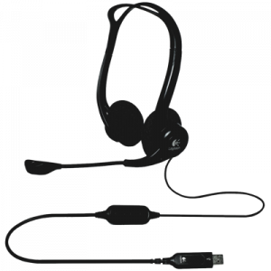 LOGITECH 960 USB COMPUTER HEADSET USB – Image 1