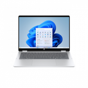 HP OMNIBOOK 5 FLIP X360 I5-1334U 14,0'' 16GO 512 GO SSD W11H GLACIER SILVER TOUCH 36 MOIS – Image 1