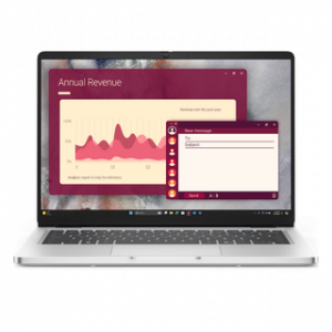 DELL LAPTOP PRO 14 PC14250 14'' CORE5-120U 8GO 512GO SSD UBUNTU GRIS 36 MOIS – Image 1