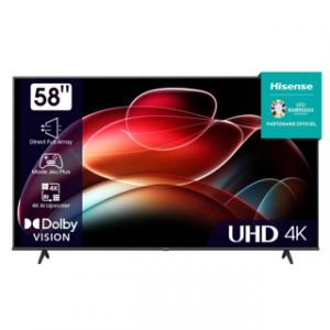 HISENSE SMART TV UHD 4K 58'' 24 MOIS – Image 1