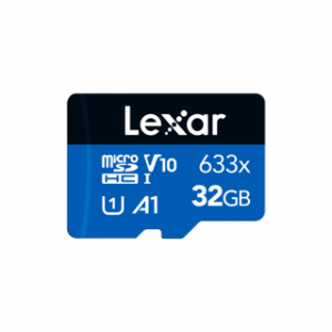 LEXAR CARTE SD MS633X 32GB HIGH-PERFORMANCE 633X MICROSDHC™ UHS-I WITHOUT
ADAPTER,UP TO 100MB 12 M – Image 1