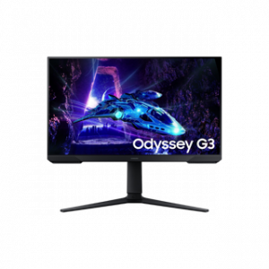 SAMSUNG MONITEUR GAMING 24" FLAT 180HZ / MPRT 1MS / FHD / HAS / PIVOT 90' 12
MOIS – Image 1