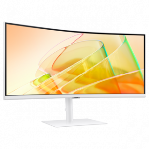 SAMSUNG MONITEUR CURVED 34" RÉSOLUTION QHD SERIE 6 BLANC RATIO 21:9 GARANTIE12M – Image 1