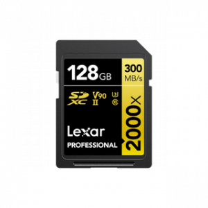 LEXAR CARTE SD SD2000X 128GB PROFESSIONAL 2000X SDHC™ UHS-II CARDS,UP TO 300MB/S
READ 260MB/S WR 12M – Image 1
