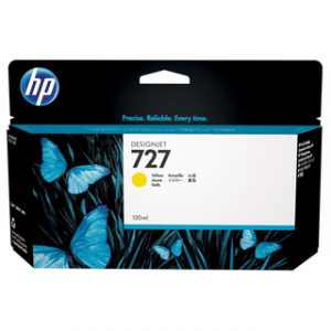 HP 727 130-ML YELLOW DESIGNJET INK CARTRIDGEHP DESIGNJET T1500/T2500/T920 – Image 1