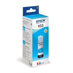EPSON 103 ECOTANK CYAN INK BOTTLE – Image 1