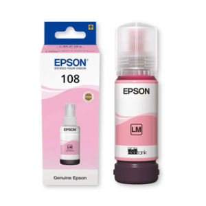 EPSON 108 ECOTANK LIGHT MAGENTA INK BOTTLE POUR L8050 – Image 1