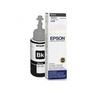 EPSON BLACK INK BOTTLE 70ML POUR L800 – Image 1