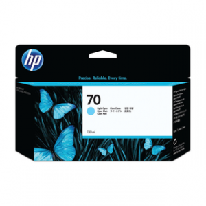 HP 70 130-ML LIGHT CYAN DESIGNJET INK CARTRIDGEHP DESIGNJET
T3100/Z2100/Z3100/Z3200/Z5400 – Image 1