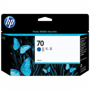 HP 70 130-ML BLUE DESIGNJET INK CARTRIDGEHP DESIGNJET
3100/2100/5400/6600/PHOTSM8800/9100 – Image 1