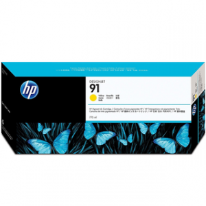 HP 91 775ML YELLOW DESIGNJET PIGMENT CARTRIDGEHP DESIGNJET Z6100 – Image 1