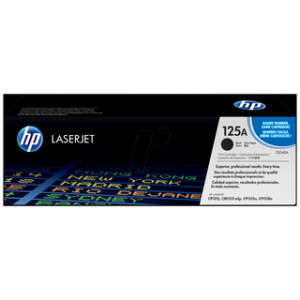 HP 125A BLACK ORIGINAL LASERJET TONER CARTRIDGEHP CLJ CP1215/1515 BLACK CRTG – Image 1