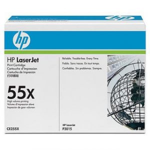 HP 55X HIGH YIELD BLACK ORIGINAL LASERJET TONERHP LJ P3015 BLACK CRTG – Image 1