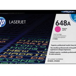 HP 648A MAGENTA ORIGINAL LASERJET TONER CARTRIDGEHP CLJ CP4025/4525 MAGENTA CRTG – Image 1