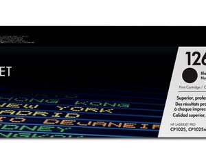 HP 126A BLACK ORIGINAL LASERJET TONER CARTRIDGEHP CLJ CP1025 BLACK CRTG – Image 1