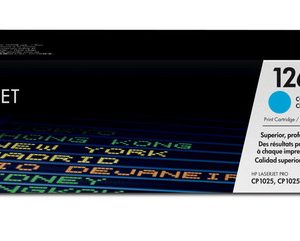 HP 126A CYAN ORIGINAL LASERJET TONER CARTRIDGEHP CLJ CP1025 CYAN CRTG – Image 1