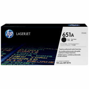 HP 651A BLACK ORIGINAL LASERJET TONER CARTRIDGEHP CLJ 700 MFP 775 BLACK CRTG – Image 1
