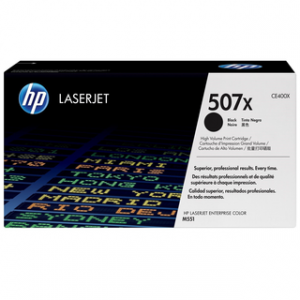 HP 507X HIGH YIELD BLACK ORIGINAL LASERJET TONER CHP LJC MFP M575/M570/M551
BLACK CRTG – Image 1