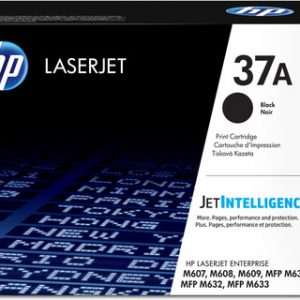 HP 37A BLACK ORIGINAL LASERJET TONER CARTRIDGE M607 M608 M609 M631 M632 – Image 1