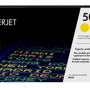 HP 508A YELLOW ORIGINAL LASERJET TONER CARTRIDGEHP CLJ MFP M577/M552/M553 YELLOW
CRTG – Image 1