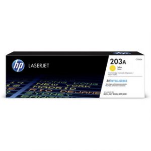HP 203A YELLOW LASERJET TONER CARTRIDGE 1,300HP CLJET M254/MFP M280/MFP M281 – Image 1