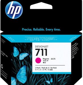 HP 711 3-PACK 29ML MAGT DESIGNJET INK CARTRIDGES HP DESIGNJET T520 /T120 – Image 1