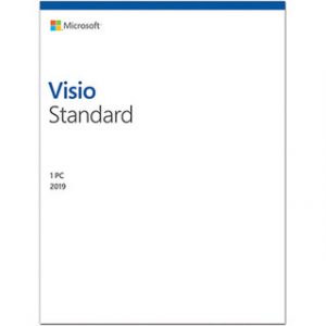 MS VISIO STD 2019 32/64 FRENCH AFRICA/CARIBBEAN ONLY EM DVD – Image 1